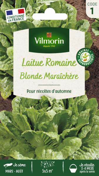 Potagères - Laitue Romaine Blonde Maraîchère - PACKAGING_RECTO